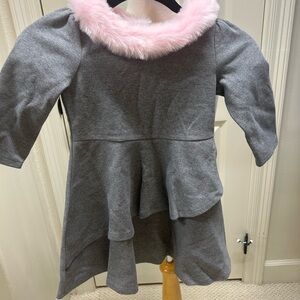 Janie and Jack Pink and Gray Dress
